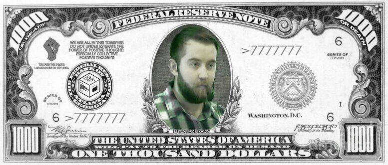 $1000 federal reserve note
