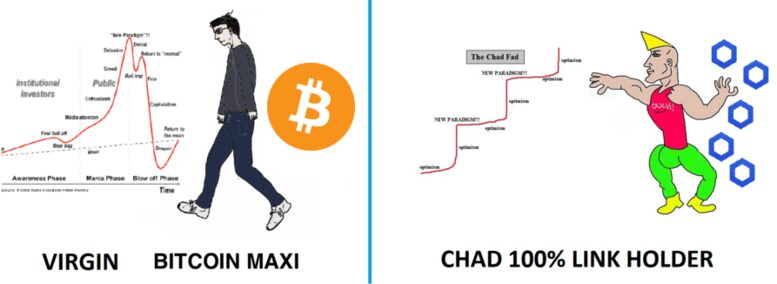 virgin btc maxi vs chad link holder